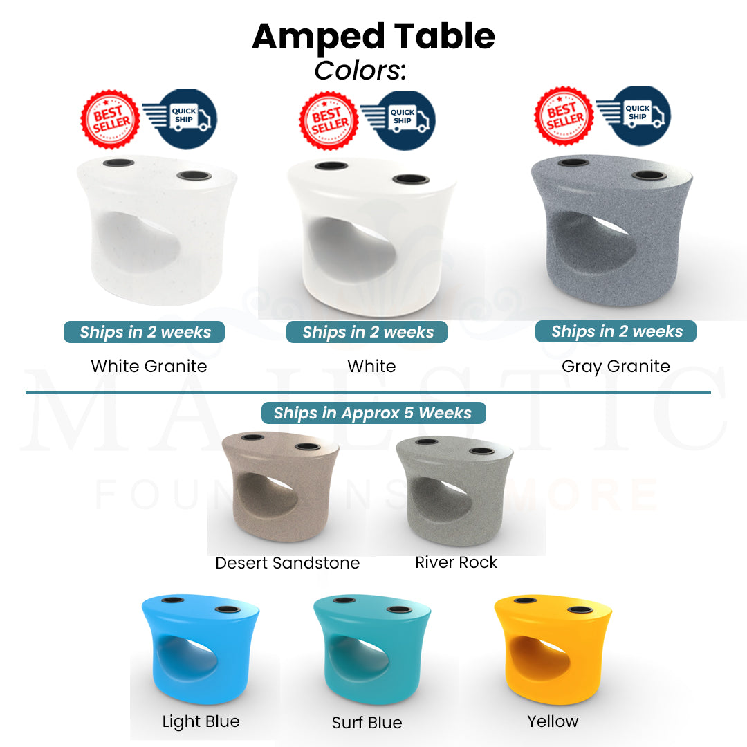 Amped Table Swatch - Majestic Fountains