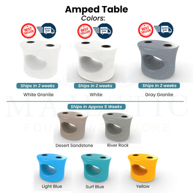 Amped Table Swatch - Majestic Fountains