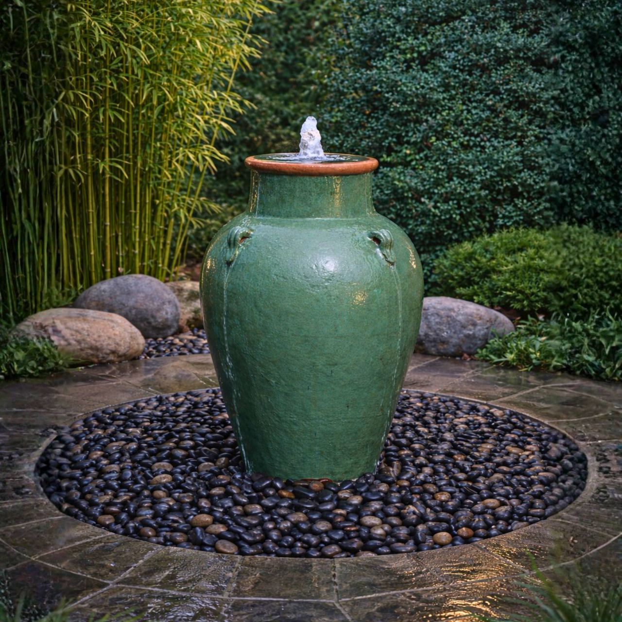 Aqua Green Amphora Fountain Kit - FNT50263