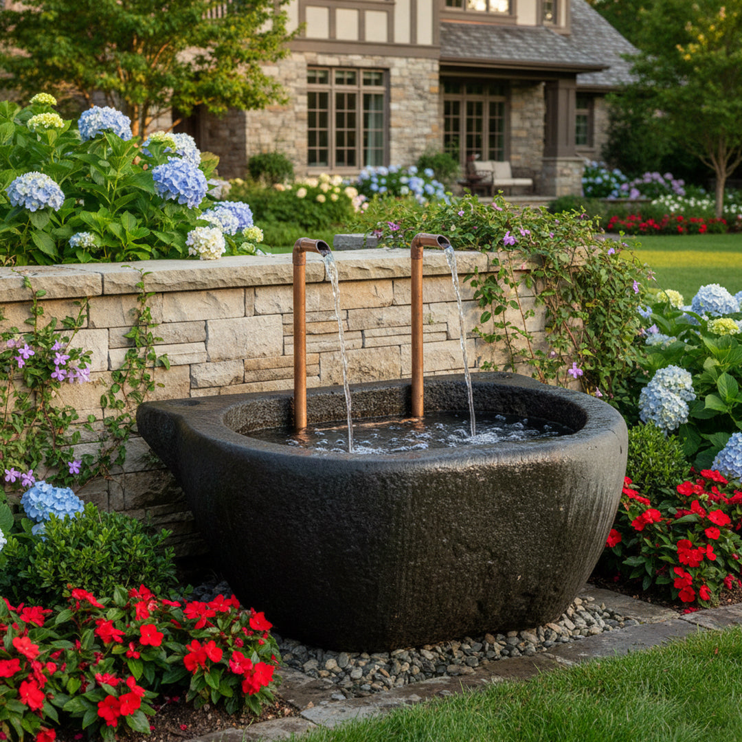 Angelus Trough Concrete Fountain - 1841 - Majestic Fountains