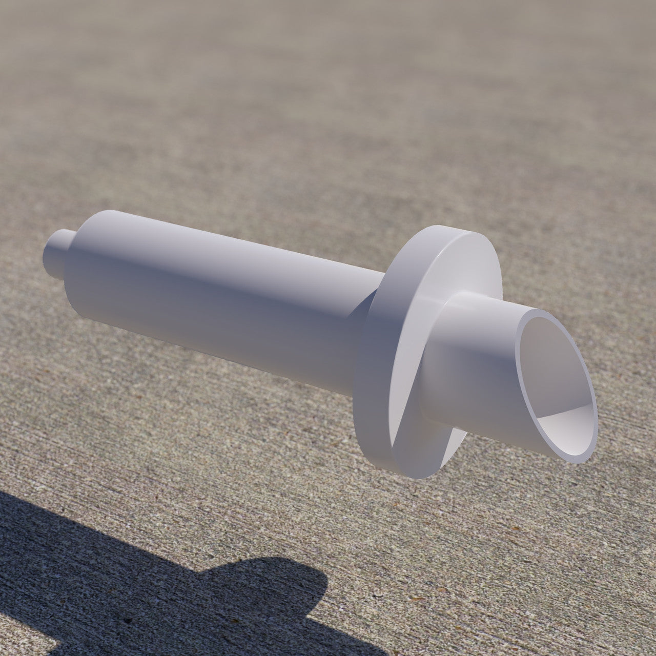 Angled Pipe Scupper Thru Wall Long - Majestic Fountains and More