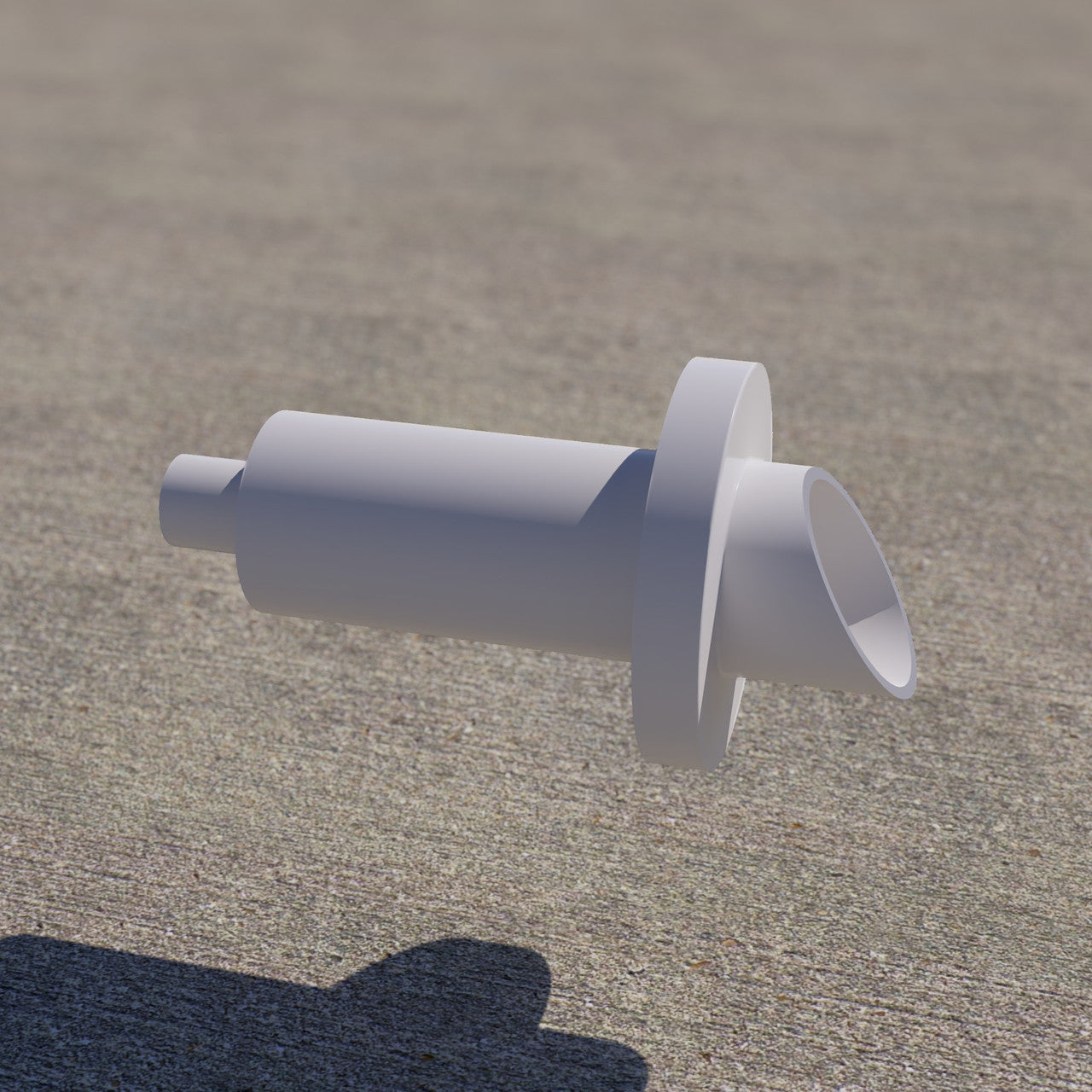 Angled Pipe Scupper Thru Wall Short - Majestic Fountains and More