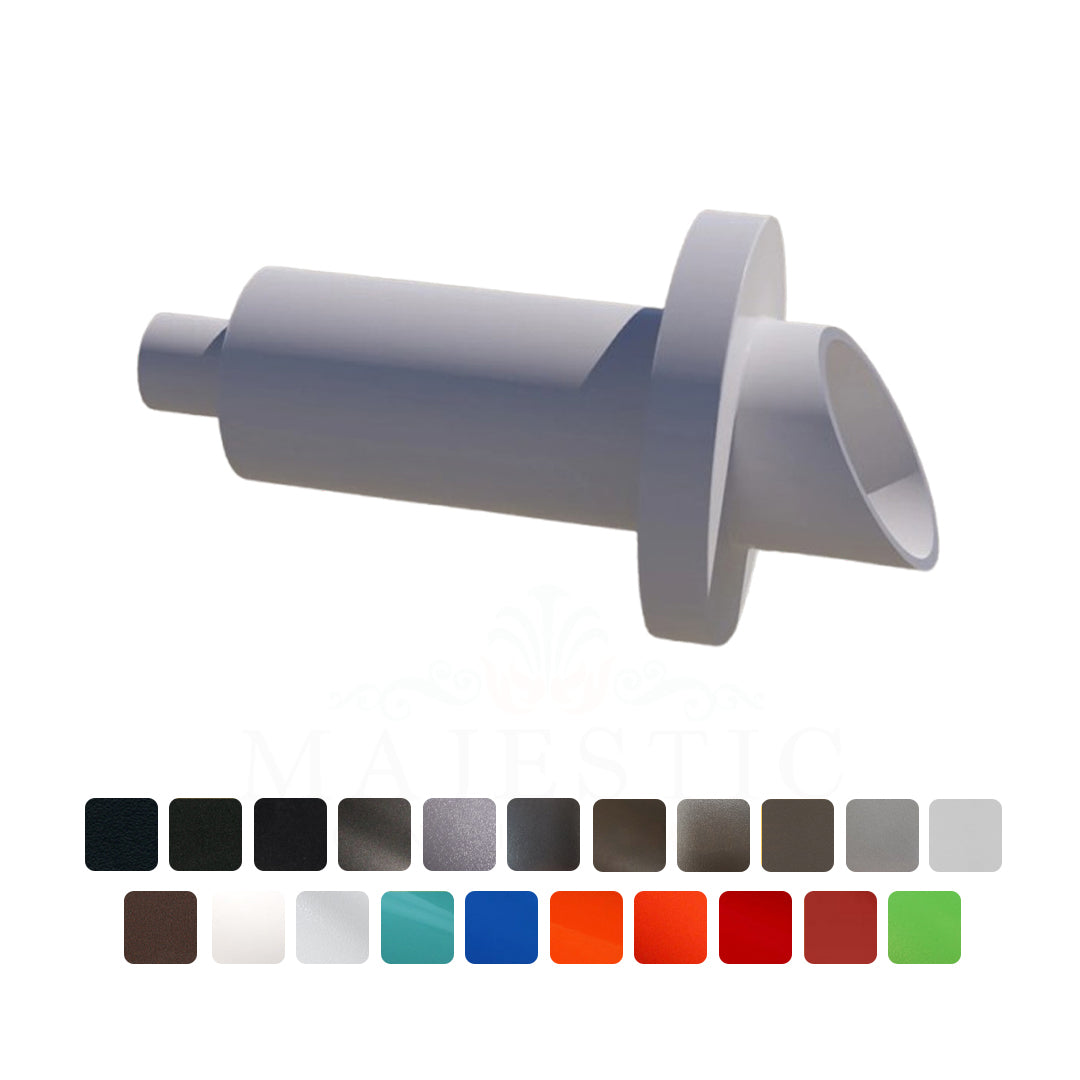 Angled Pipe Scupper Thru Wall Short Majestic Fountains