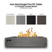 Aon Rectangular Fire Pit Table - Majestic Fountains