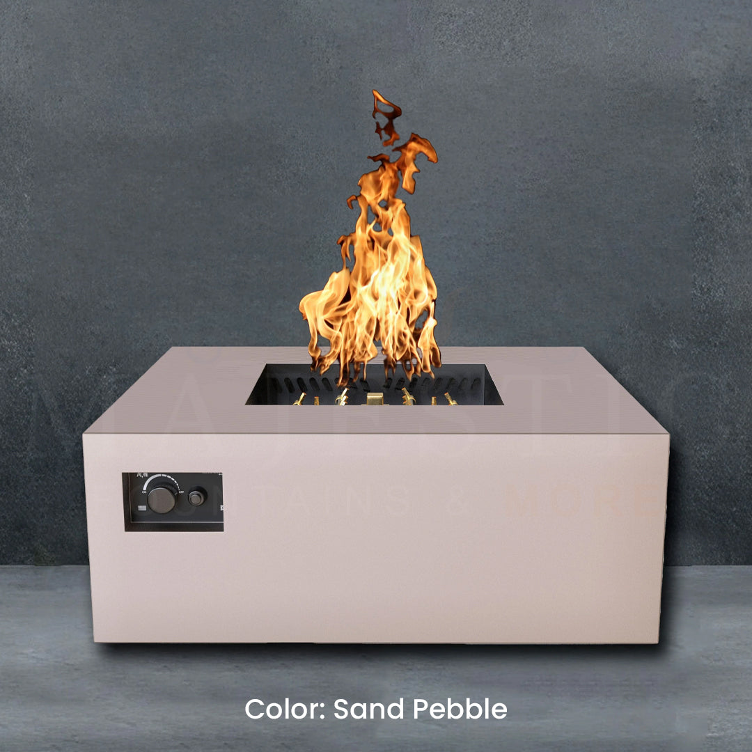 Aon Square Fire Pit Table -  Majestic Fountains
