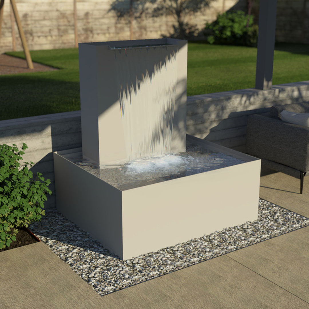 Aqueous Fountain in Powder Coated Aluminum -Majestic Fountains