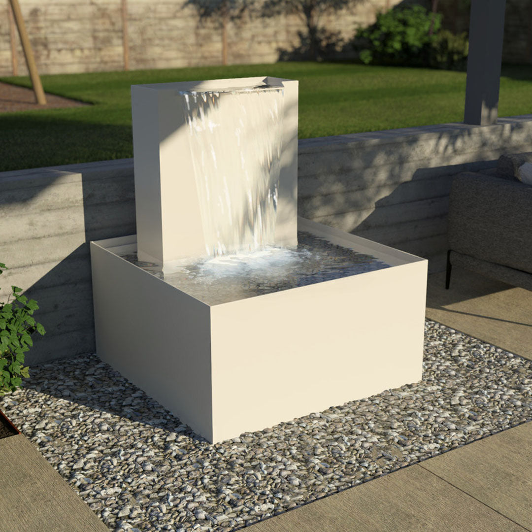 Aqueous Fountain in Powder Coated Aluminum -Majestic Fountains