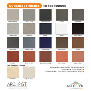 Archpot Concrete Finishes For Fire Features - Majestic Fountains and More