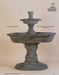 Artesia Slate 2 Tier Outdoor Fountain - 1153 - Majestic fountains.