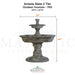 Artesia Slate 2 Tier Outdoor Fountain - 1153 - Majestic Fountains