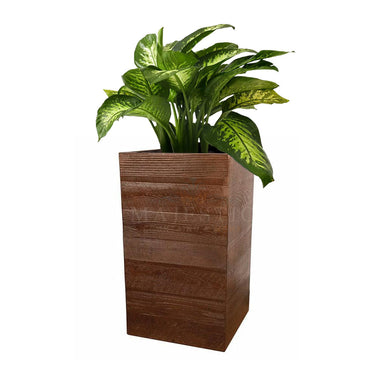 tall planter indoor Aspen Square Tall Planter — Majestic Fountains and More