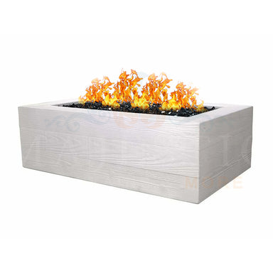 Aspen Block Fire Table in GFRC Concrete by Archpot - Majestic Fountains