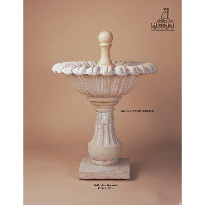 Asti Concrete Outdoor Fountain - 1051  - Majestic Fountains