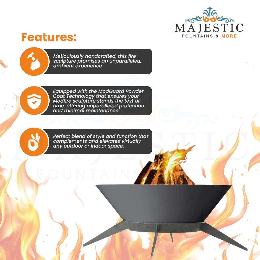 Astrofire Wood Burning Fire Pit - Majestic Fountains