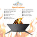 Astrofire Wood Burning Fire Pit - Majestic Fountains