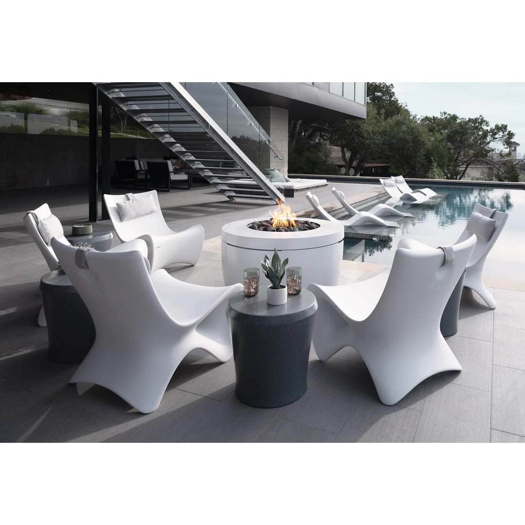 Ledge Lounger Autograph Chairs & Side Table Set - In-Pool & Patio Furniture