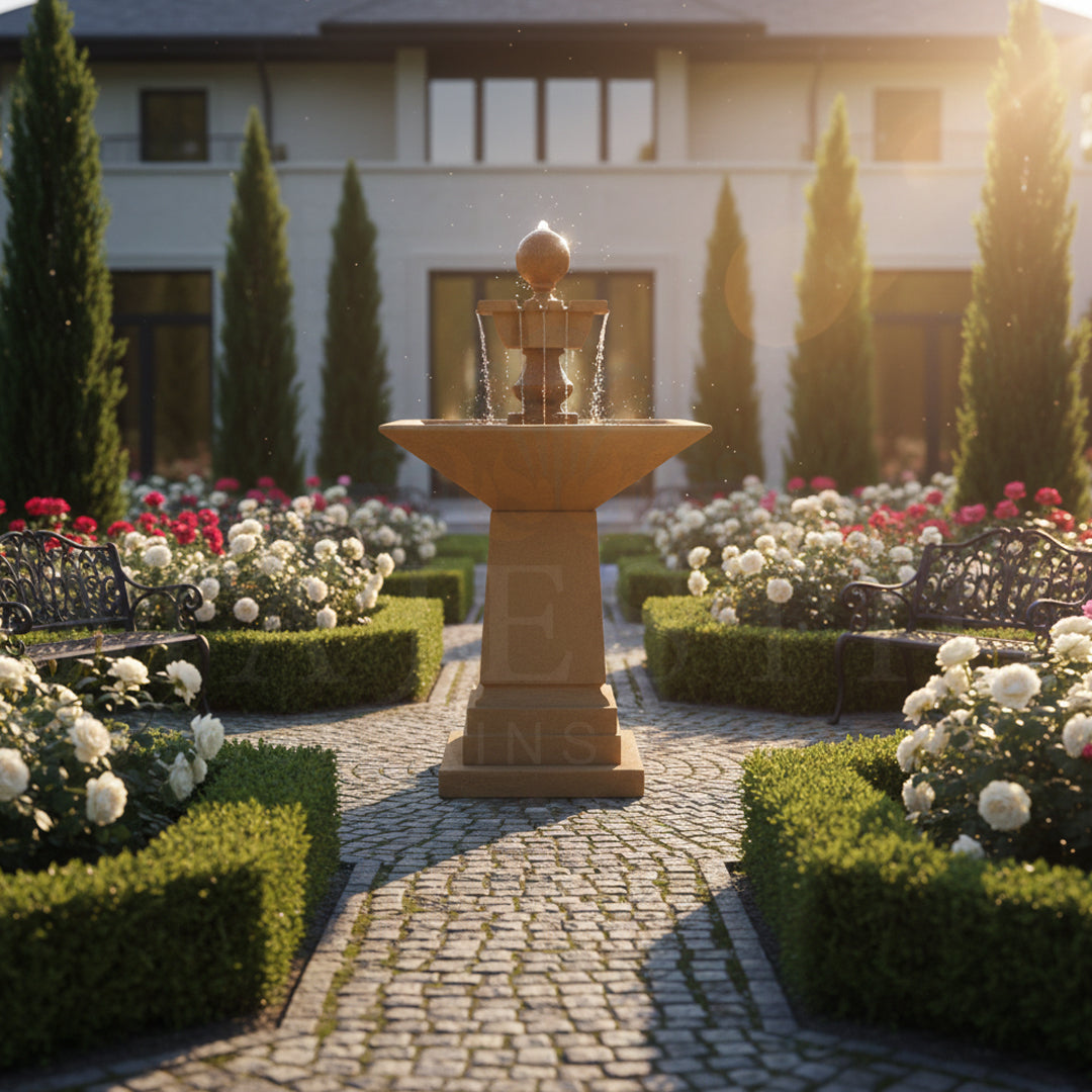 Avalon Concrete Outdoor Fountain - 1706 - Majestic Fountains