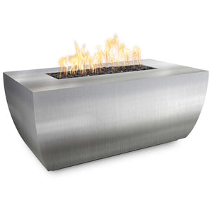 Avalon linear 24 Tall Metal Fire Pit - Majestic Fountains and More