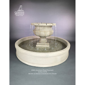 Aventino Outdoor Courtyard Fountain with Basin - 1811 - Majestic Fountains and More