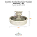 Aventino Outdoor Courtyard Fountain with Basin - 1811 - Majestic Fountains