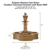 Avignon Monaco Cast Stone Outdoor Courtyard Fountain with Basin-1659 - Majestic Fountains