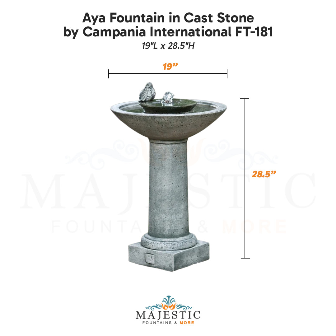 Aya Fountain in Cast Stone by Campania International FT-181 - Majestic Fountains.jpg