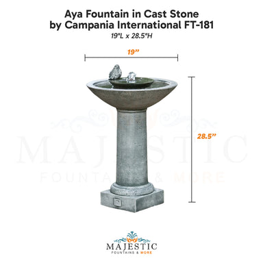 Aya Fountain in Cast Stone by Campania International FT-181 - Majestic Fountains.jpg