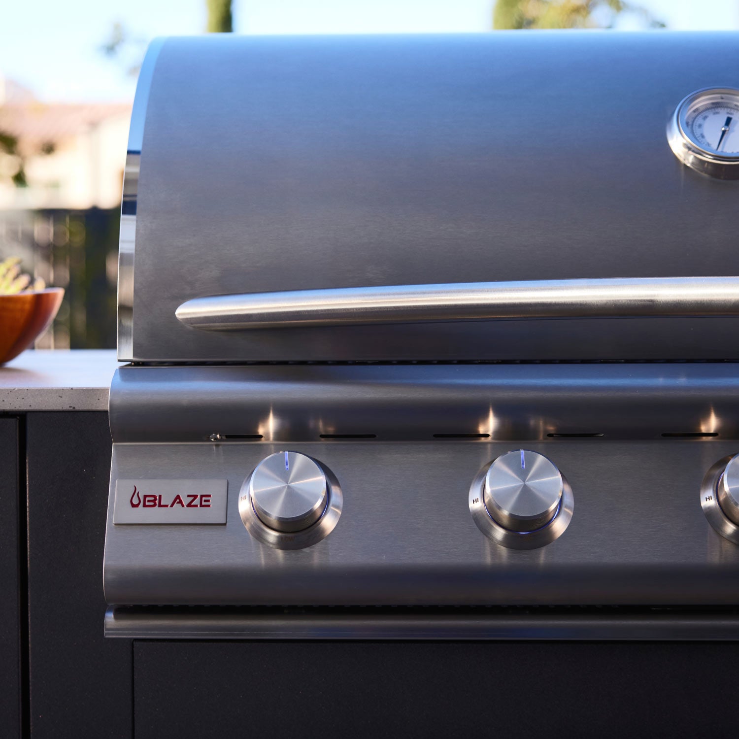 Blaze LTE+ 32-inch gas grill with built-in interior lighting