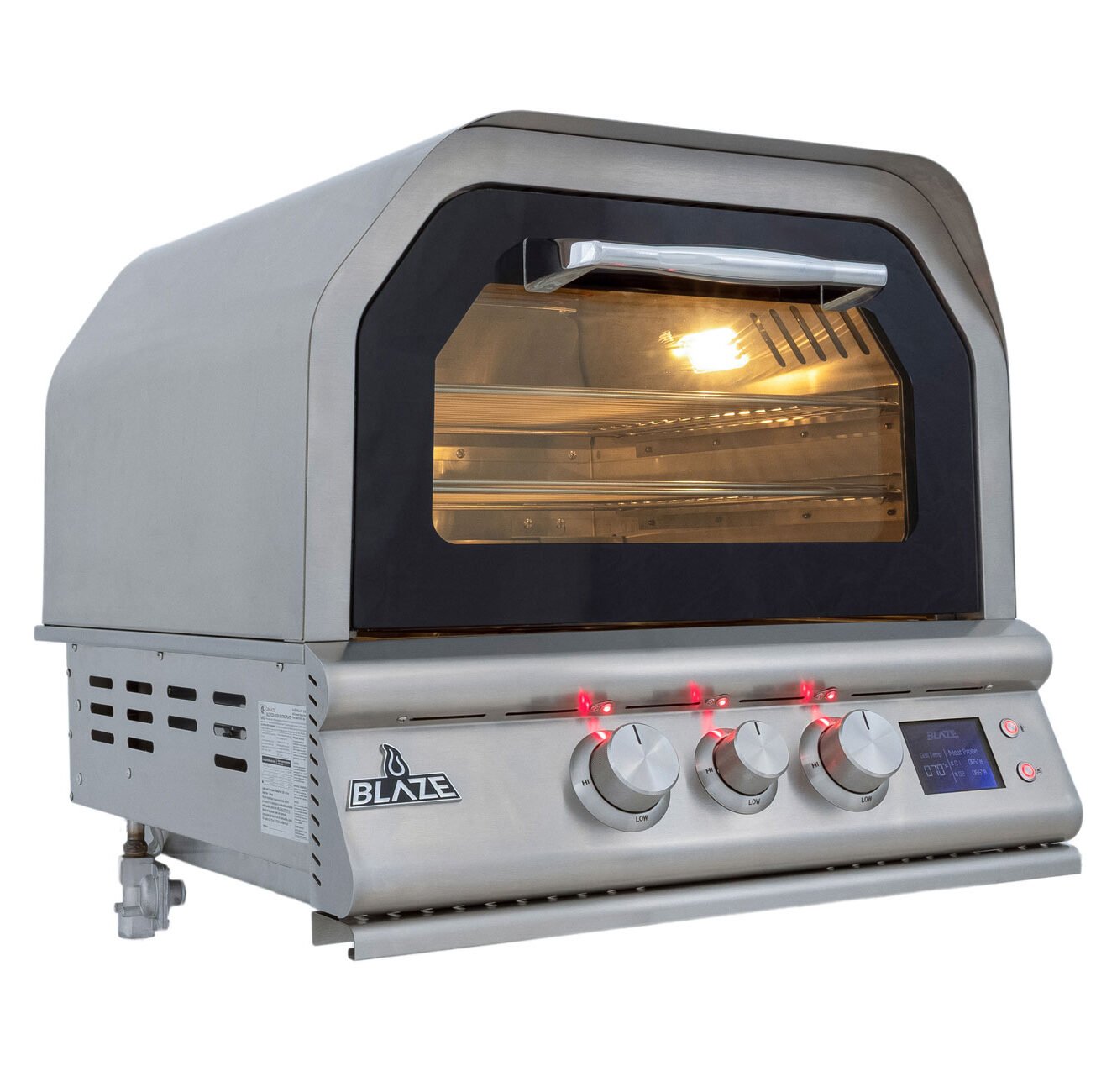 Blaze 26-Inch Gas Outdoor Oven with Bluetooth Meat Probes — view 3