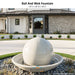 Ball And Wok Fountain in GFRC by Gist G-30F-WK-48 - Majestic Fountains.