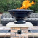 Banded Rim Fire Bowl with Pedestal in GFRC by Grand Effects - Majestic Fountains and More.