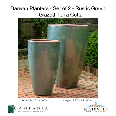 ceramic plant pots outdoor Campania Banyan Planter - 2075-13102