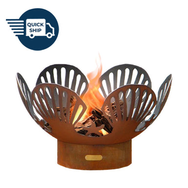 Barefoot Beach Wood Burning or Gas Fire Pit - by Fire Pit Art - Majestic Fountains