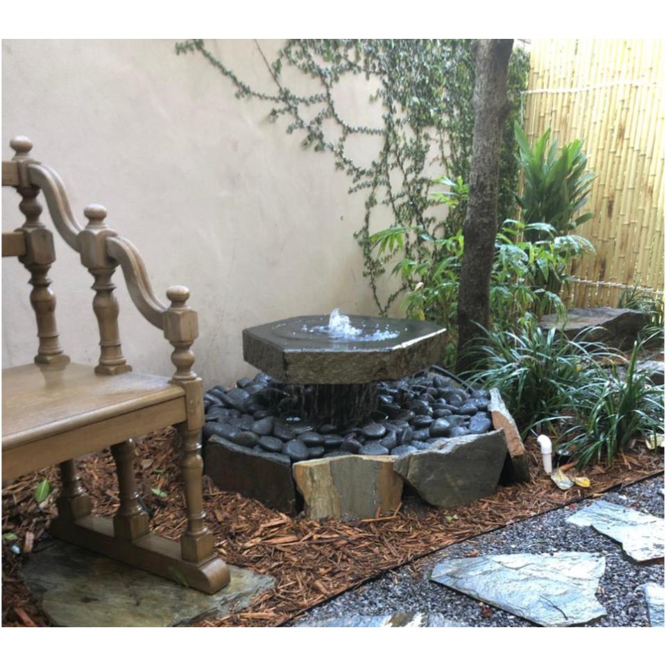 Basalt Bird Bath Fountain Kit - Complete Fountain Kit