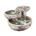 Basalt Triple Cascade Outdoor Fountain - 1758 - Majestic Fountains