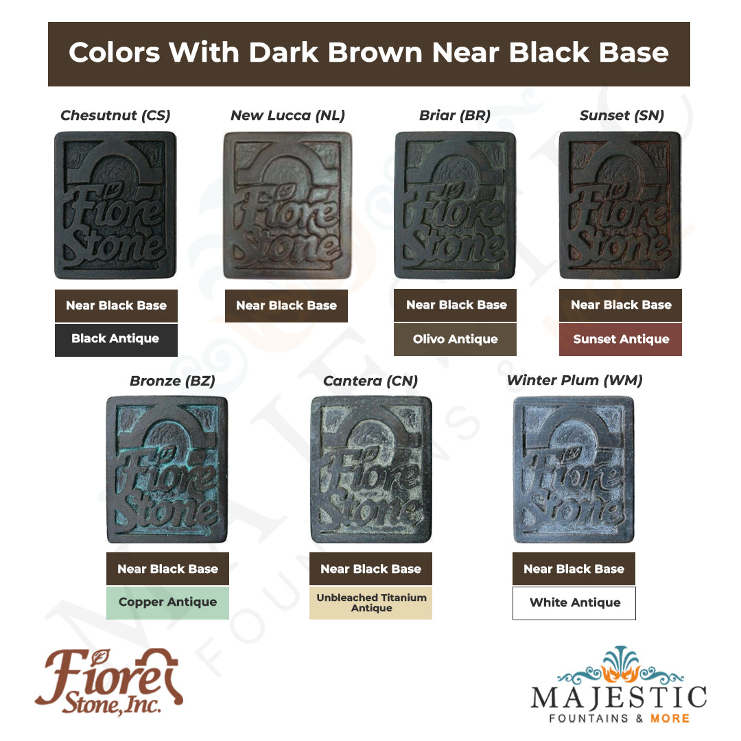 Base Color Swatch - Near Black - Majestic Fountains