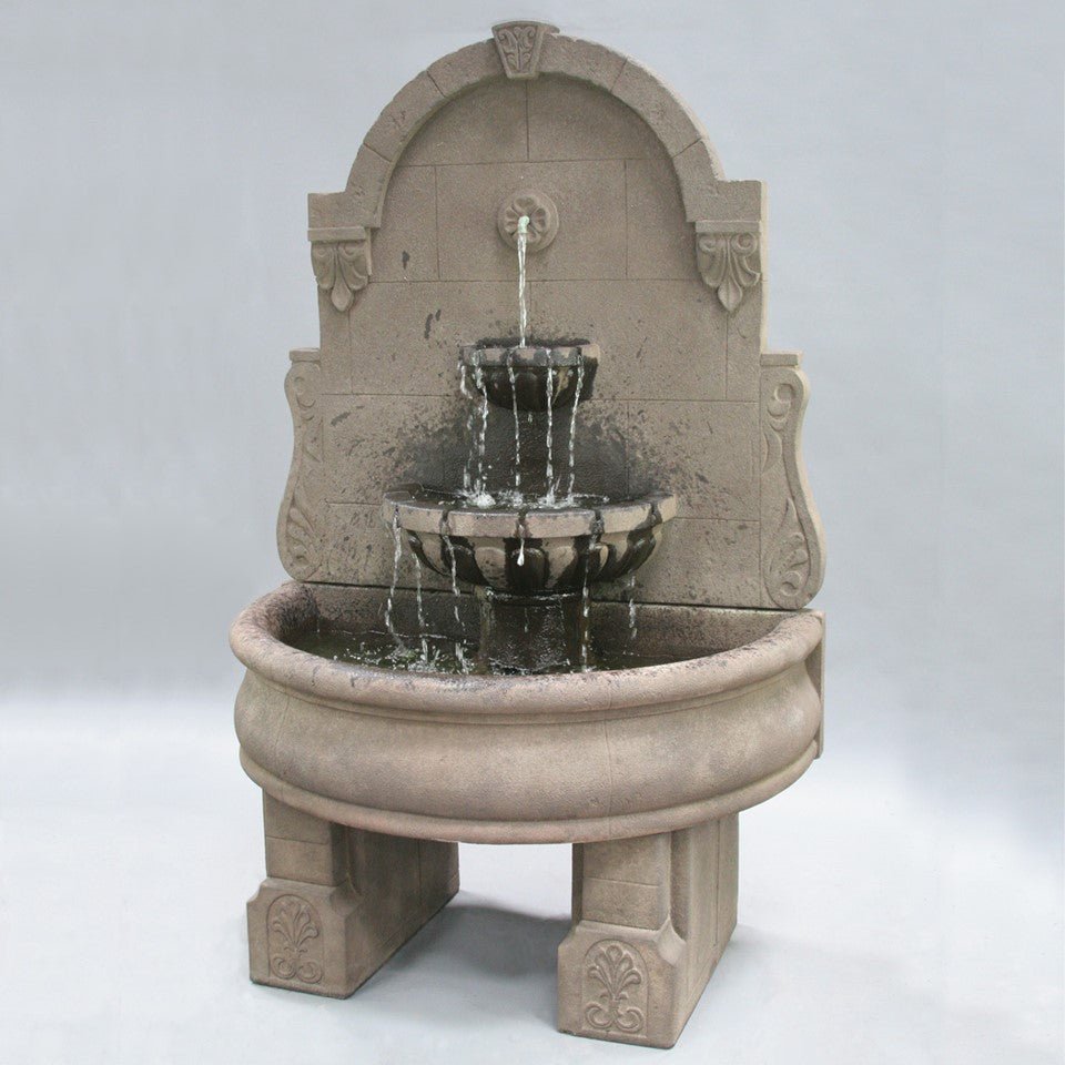 Bavarian Wall Fountain in Cast Stone - Fiore Stone LG139-FWL - Majestic Fountains and More