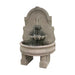 Bavarian Wall Fountain with Pedestal in Cast Stone - Fiore Stone LG139-FWL & LG139-FWDL - Majestic Fountains