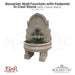 Bavarian Wall Fountain with Pedestal in Cast Stone - Fiore Stone LG139-FWL & LG139-FWDL - Majestic Fountains