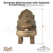 Bavarian Wall Fountain with Pedestal in Cast Stone - Fiore Stone LG139-FWL & LG139-FWDL - Majestic Fountains