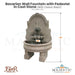 Bavarian Wall Fountain with Pedestal in Cast Stone - Fiore Stone LG139-FWL & LG139-FWDL - Majestic Fountains