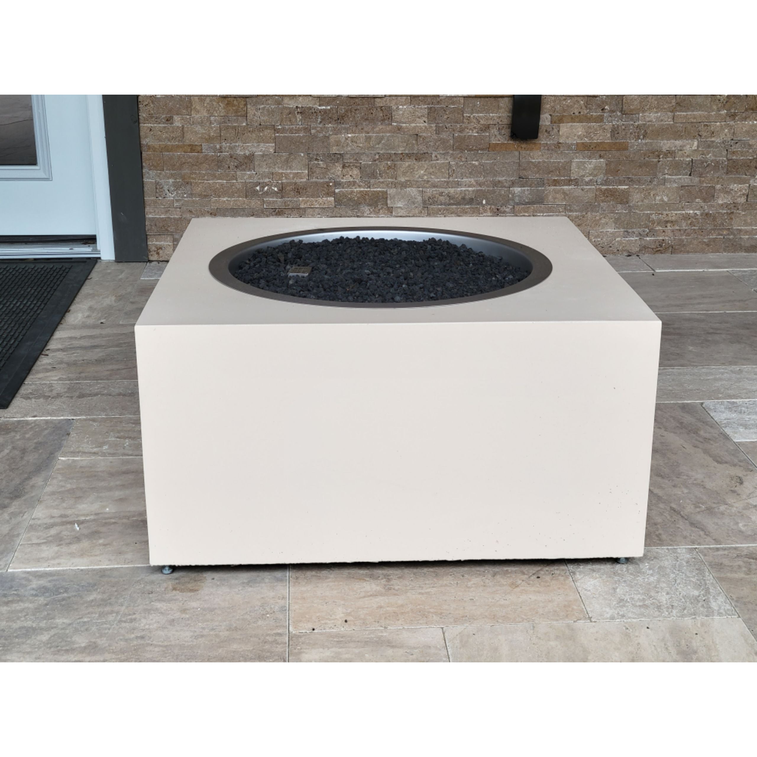TessaRai 2 PC Square Fire Pit Table - Majestic Fountains and More