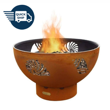 Beachcomber Wood Burning or Gas Fire Pit - by Fire Pit Art - Majestic Fountains