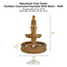 Beaumont Cast Stone Outdoor Courtyard Fountain With Basin - 1638 - Majestic Fountains