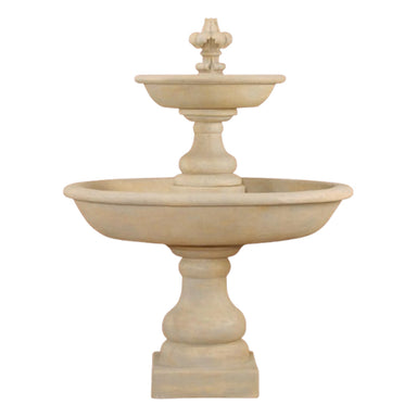 Belair Two-Tier Concrete Outdoor Fountain - 1125 - Majestic Fountains