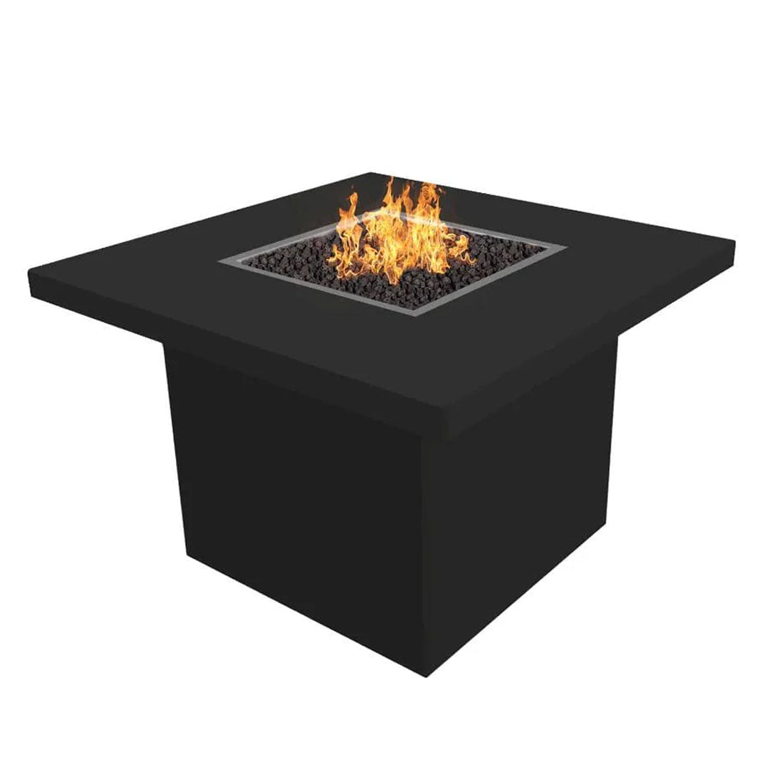 Plus Bella Square Fire Pit in Stainless Steel - Majestic Fountains