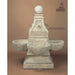 Bellagio Concrete Outdoor Garden Fountain with Bronze Spouts - 1053 - Majestic Fountains