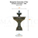 Bergamo Concrete 2 Tier Outdoor Fountain - 1184 - Majestic Fountains