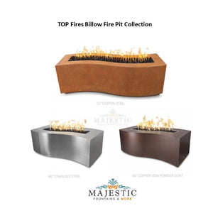 TOP Fires Billow Fire Pit in Corten steel by The Outdoor Plus - Majestic Fountains