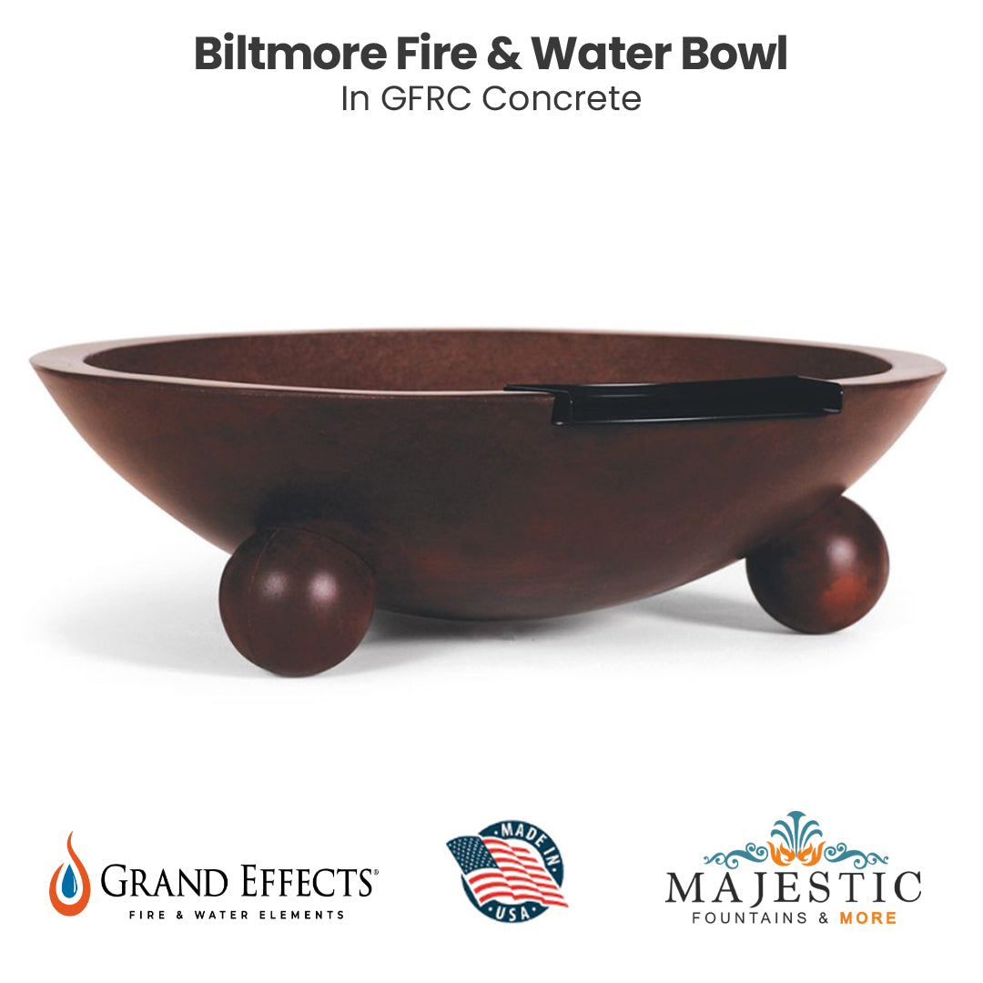 Biltmore Fire and Water Bowl - Majestic Fountains
